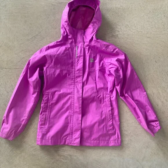 MEC Kids Pink Waterproof Rain Jacket 10